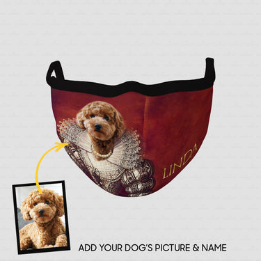 Personalized Dog Gift Idea - Royal Dog's Portrait 72 For Dog Lovers - Cloth Mask
